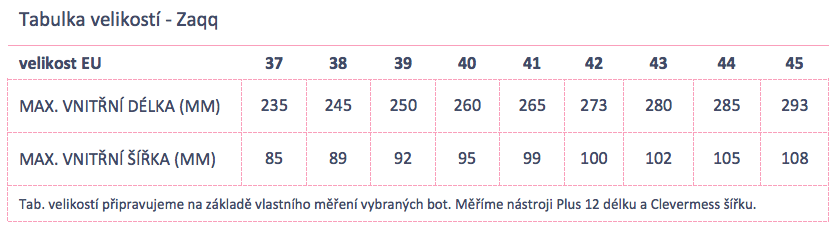 Zaqq dámské:pánské